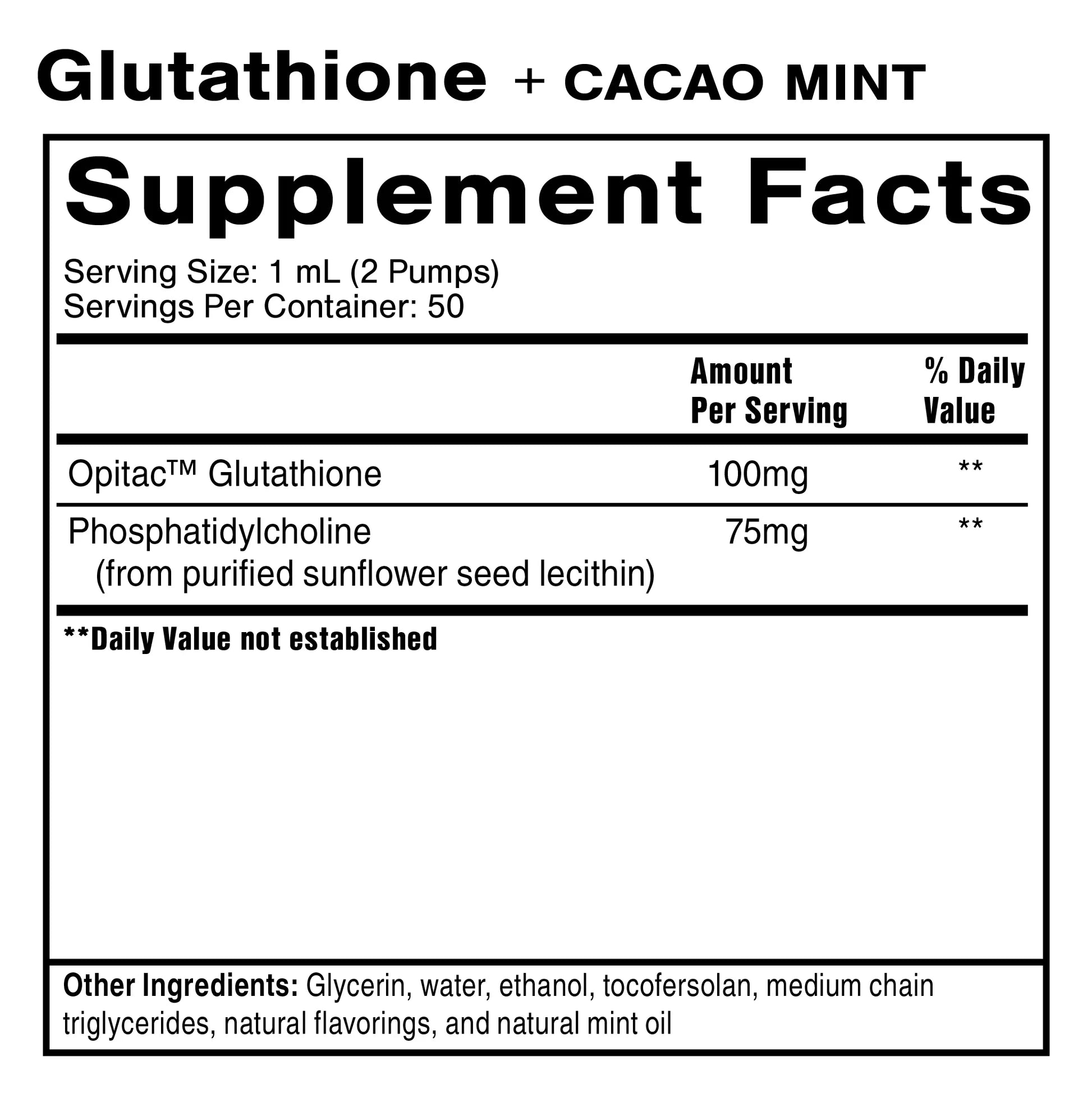 quicksilver scientific liposomal glutathione 50 ml + Lemon Mint EU (50 ml) Quicksilver Liposomal Glutathione with Mint
